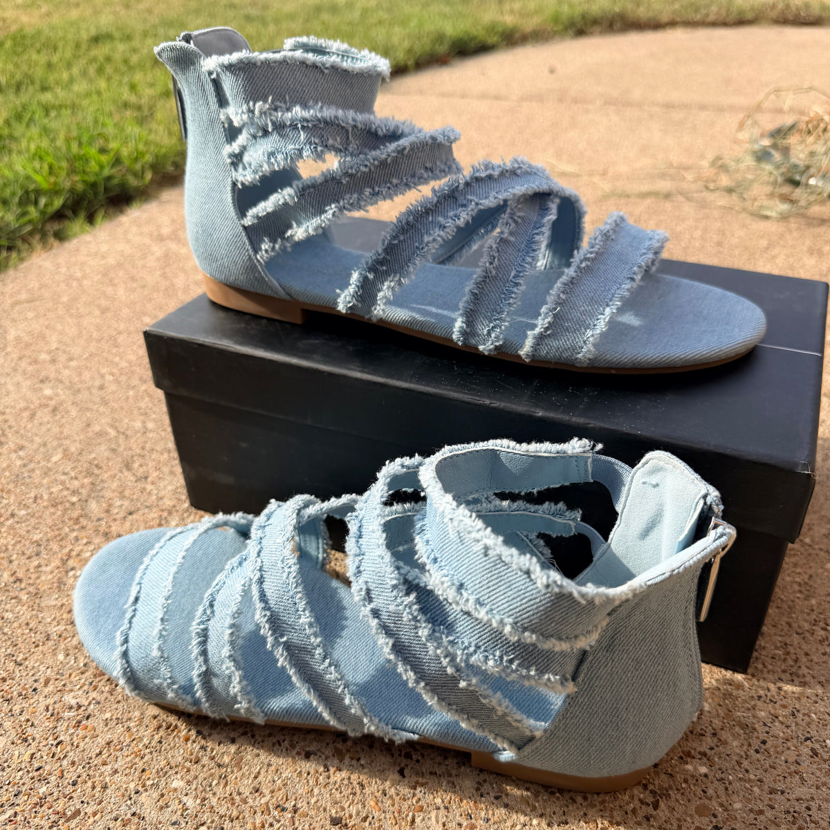 Denim Sandals
