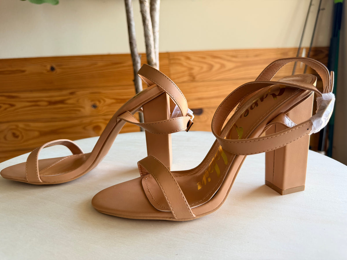 Tan Strap Heels