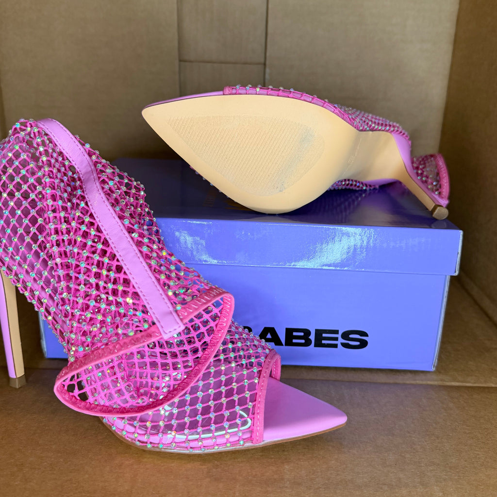 Pretty in Pink Rhinestone Bootie