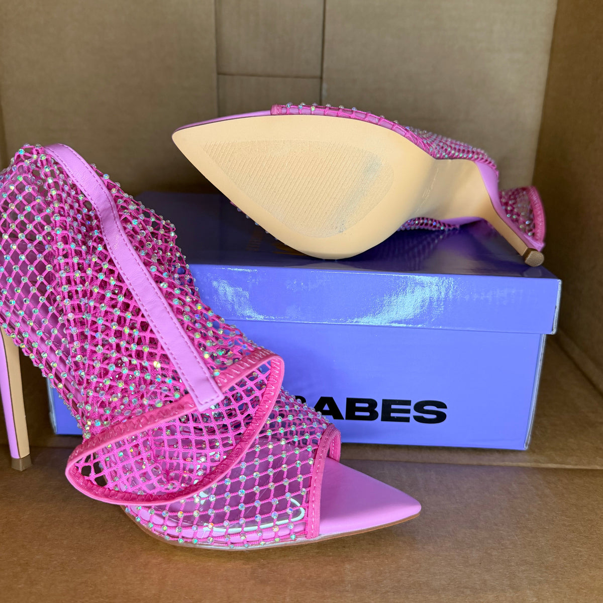 Pretty in Pink Rhinestone Bootie
