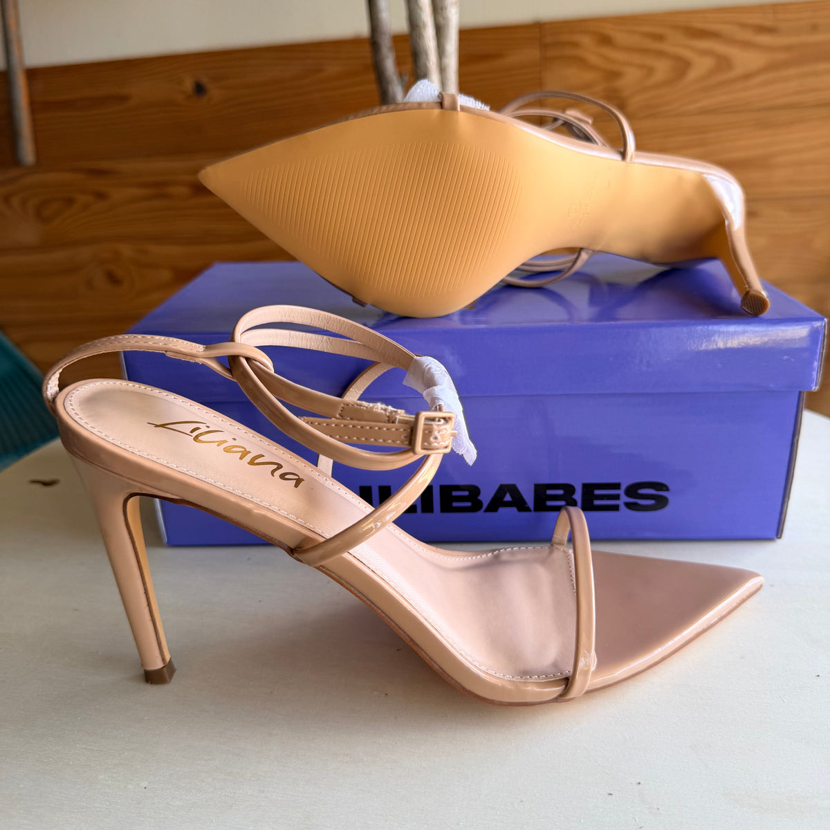 Nude Strappy Stiletto