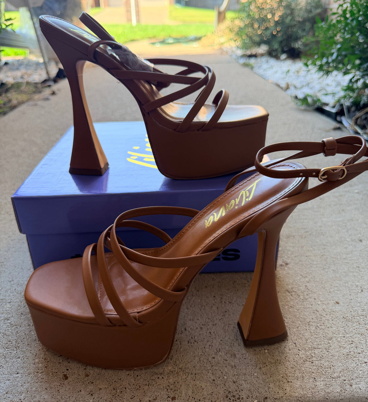 Brown Platform Heels